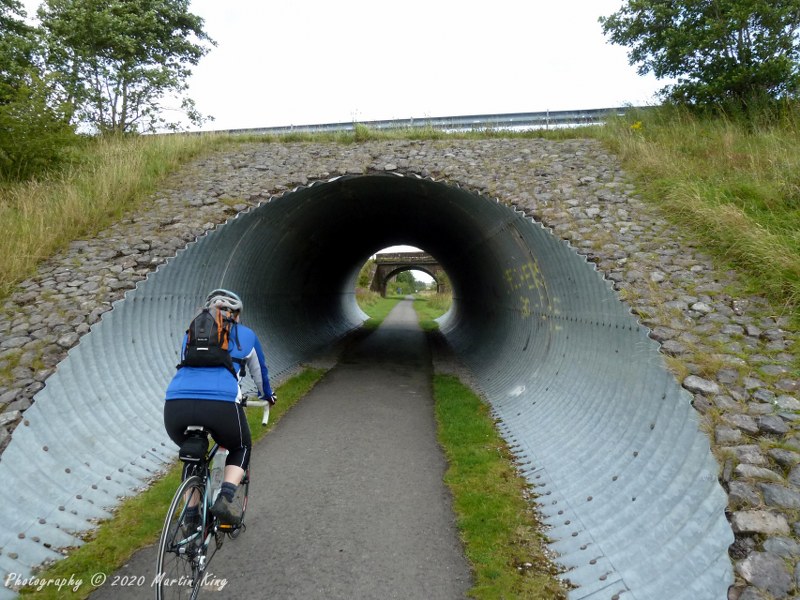 Riding the offroad section to Cleator Moor