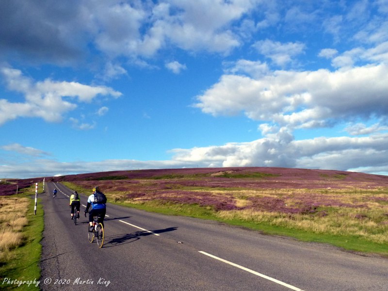 Riding on the heathery Pennine Moors