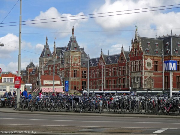 Bike parking at Amsterdam central station
