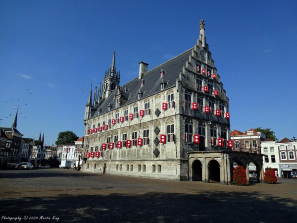 The splendid town hall in Gouda