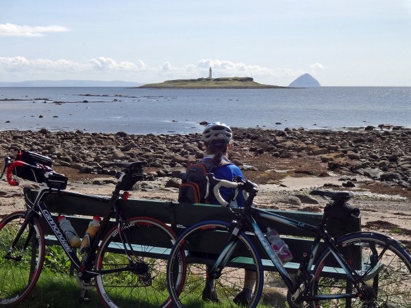 Enjoying the view to Ailsa Craig