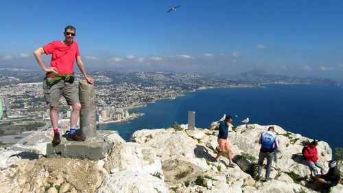 On Penon de Ifach. Quite a view