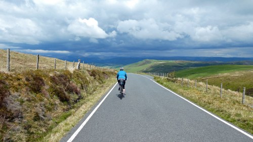 Downhill all the way to Machynlleth. Geronimo!