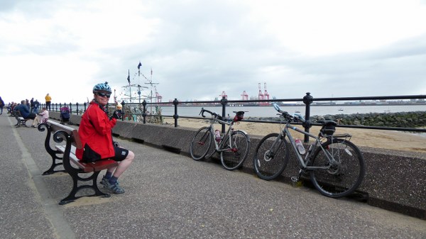 Enjoying an ice cream, New Brighton