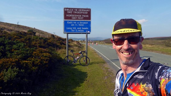 Celebrating on the summit of Horseshoe Pass