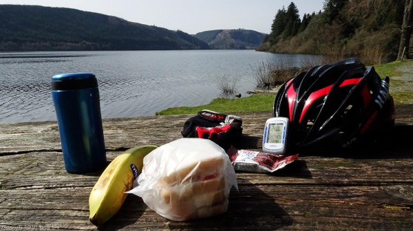 The perfect lunch spot by Lake Vyrnwy