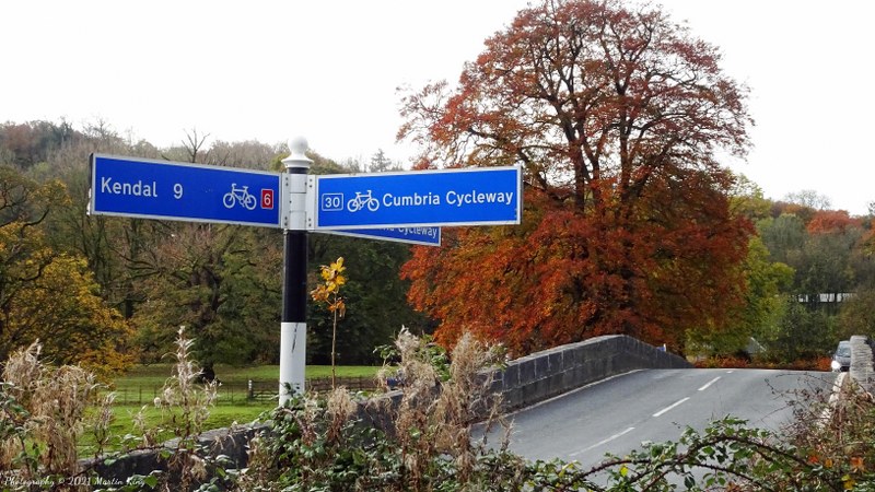 Heading for the Cartmel Peninsula on NCN route 6