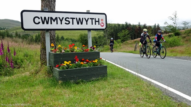 Climbing to The Arch, through Cwmystwyth