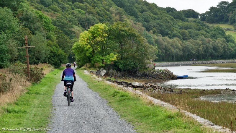 Helen heads out along the Mawddach Trail from Dolgellau