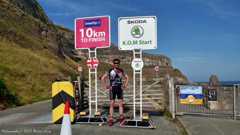At the foot of the Marine Drive climb on the Great Orme