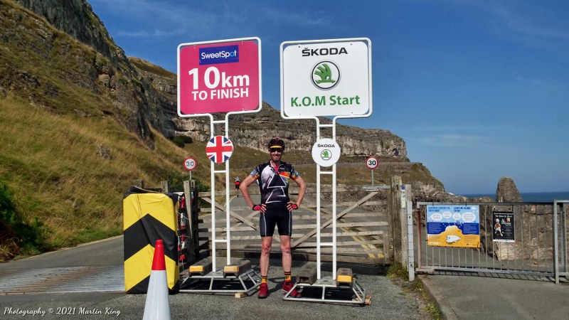 At the foot of the Marine Drive climb on the Great Orme