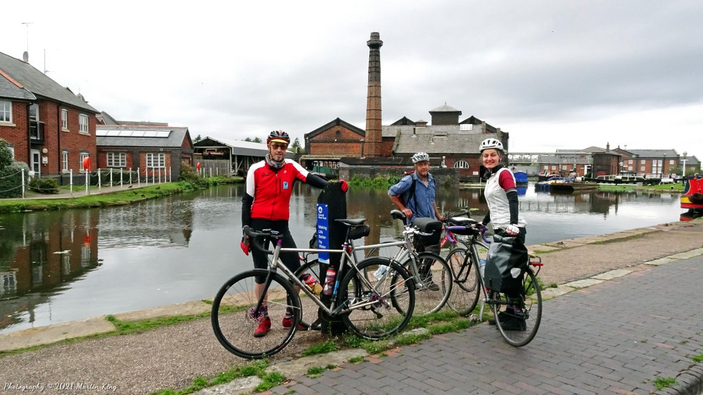 A refreshment break at the Boat Museum on our Wirral Adventure Ride