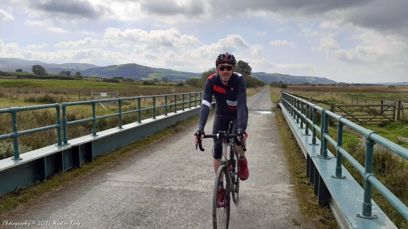 Riding out on the Ystwyth Trail, across Cors Caron