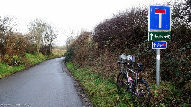 Heading into the uknown on Ince Marsh