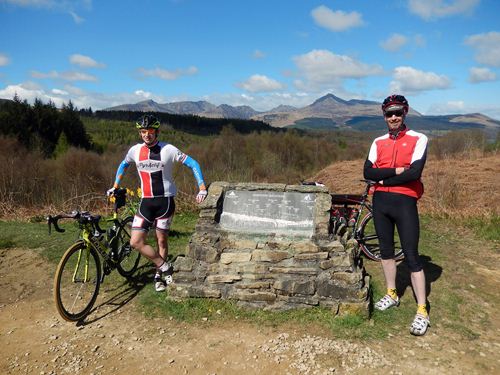 Paul and me enjoy the views on Arran