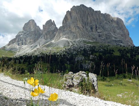 The Sassolongo massif, on the Sella Ronda, Day 4