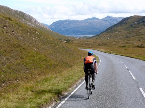 Paul heads down Glen Tarbert