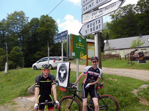 Paul and me at the top of Col de Mente