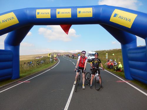 The kilometer kite on Hartside, stage 5