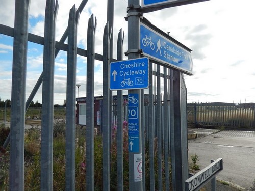 The Cheshire Cycleway, route 70, in Ellesmere Port