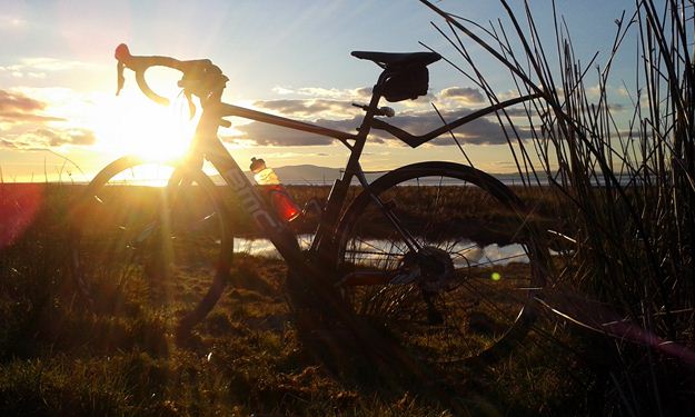 Sunset on the Solway Marshes